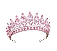 Alloy & Diamond Princess Elegant Crown For Bridal & Performance, One Size, Bois d'agar