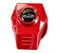 Alloy Engine Start Button Cover 4cm Carbon Style(Red)