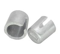 Alloy Lead Terminal Shim Caps - Cable End Repair Kit, 2 Piece Shims, Anode Cathode Sleeves for Battery Posts | Perfect Positive Negative Connections Electrical Vehicle Maintenance Diy Wiring Power Sys