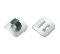 Alloy Stick-On Cable Guide (50pcs) - Silver