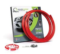 AlloyGator Lot de 4 anneaux de protection pour jantes alu - Rouge - 12-19"