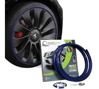 AlloyGator Protection Jantes Voiture Bleu - Prévient les Rayures et Éraflures de Bordure | S’adapte aux Jantes 19” | Compatible avec Tous les Véhicules | Installation Sans Colle | 15 Couleurs