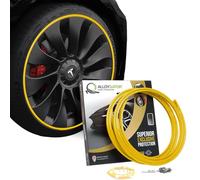 AlloyGator Protection Jantes Voiture Jaune - Prévient les Rayures et Éraflures de Bordure | S’adapte aux Jantes 24” | Compatible avec Tous les Véhicules | Installation Sans Colle | 15 Couleurs