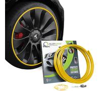 AlloyGator Protection Jantes Voiture Jaune - Prévient les Rayures et Éraflures de Bordure | S’adapte aux Jantes 19” | Compatible avec Tous les Véhicules | Installation Sans Colle | 15 Couleurs