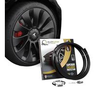 AlloyGator Protection Jantes Voiture Noir - Prévient Les Rayures et Éraflures de Bordure | S’adapte aux Jantes 24” | Compatible avec Tous Les Véhicules | Installation sans Colle | 15 Couleurs