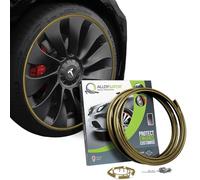 AlloyGator Protection Jantes Voiture Or - Prévient les Rayures et Éraflures de Bordure | S’adapte aux Jantes 19” | Compatible avec Tous les Véhicules | Installation Sans Colle | 15 Couleurs