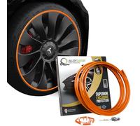 AlloyGator Protection Jantes Voiture Orange - Prévient les Rayures et Éraflures de Bordure | S’adapte aux Jantes 24” | Compatible avec Tous les Véhicules | Installation Sans Colle | 15 Couleurs