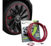 AlloyGator Protection Jantes Voiture Rouge foncé - Prévient les Rayures et Éraflures de Bordure | S’adapte aux Jantes 19” | Compatible avec Tous les Véhicules | Installation Sans Colle | 15 Couleurs