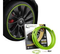 AlloyGator Protection Jantes Voiture Vert - Prévient les Rayures et Éraflures de Bordure | S’adapte aux Jantes 24” | Compatible avec Tous les Véhicules | Installation Sans Colle | 15 Couleurs