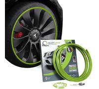 AlloyGator Protection Jantes Voiture Vert - Prévient les Rayures et Éraflures de Bordure | S’adapte aux Jantes 19” | Compatible avec Tous les Véhicules | Installation Sans Colle | 15 Couleurs