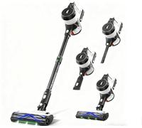 AlloyMove Aspirateur sans Fil 48000Pa/550 W/65 Min Noir A01, 1,5 L avec Brosse Anti-enchevêtrement, Filtre 7 Couches, adapté aux sols durs, Tapis et Poils d'animaux
