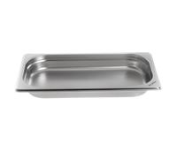 Allpax GN Bac 1/3 en acier inoxydable - Hauteur 40 mm - Bac gastronorme alimentaire et résistant à la chaleur, pour l'égouttage ou comme insert de cuisson dans le chafing dish