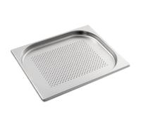 Allpax GN Récipient 1/2 en acier inoxydable - Hauteur 20 mm - avec perforations - Récipient Gastronormé résistant à la chaleur et aux aliments, pour l'égouttage ou comme insert de cuisson dans le