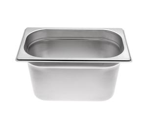 Allpax GN Récipient 1/4 en acier inoxydable - Hauteur 150 mm - Récipient Gastronormé résistant à la chaleur et aux aliments, pour l'égouttage ou comme insert de cuisson dans le chafing dish