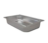 Allpax Récipient GN 1/1 en acier inoxydable - Hauteur : 100 mm - Récipient alimentaire et résistant à la chaleur - Pour égoutter ou comme insert de cuisson dans le chafing dish