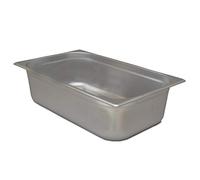 Allpax Récipient GN 1/1 en acier inoxydable - Hauteur 150 mm - Récipient Gastronorm résistant aux aliments et à la chaleur, pour l'égouttage ou comme insert de cuisson dans le chafing dish