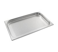 Allpax Récipient GN 1/1 en acier inoxydable - Hauteur : 40 mm - Avec perforation - Récipient gastronorme de qualité alimentaire et résistant à la chaleur - Pour égoutter ou comme insert de cuisson