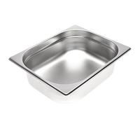 Allpax Récipient GN 1/2 en acier inoxydable - Hauteur : 100 mm - Récipient gastronomique résistant à la chaleur et à la chaleur - Pour égoutter ou comme insert de cuisson dans le chauffe-plat