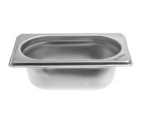 Allpax Récipient GN 1/9 en Acier Inoxydable - Hauteur 65 mm - Gastronorm Alimentaire Résistant à la Chaleur, à Égoutter ou Comme Insert de Cuisson Dans le Réchaud