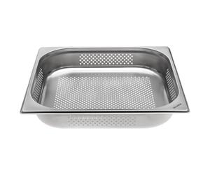 Allpax Récipient GN 2/3 en acier inoxydable - Hauteur 65 mm - avec perforations - Récipient Gastronormé résistant à la chaleur et aux aliments, pour l'égouttage ou comme insert de cuisson dans le