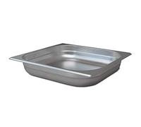 Allpax Récipient GN 2/3 en acier inoxydable - Hauteur 65 mm - Récipient Gastronormé résistant à la chaleur et aux aliments, pour l'égouttage ou comme insert de cuisson dans le chauffe-plat