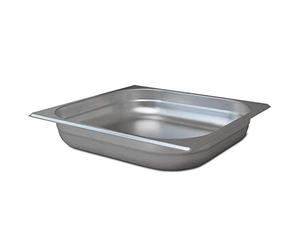 Allpax Récipient GN 2/3 en acier inoxydable - Hauteur 65 mm - Récipient Gastronormé résistant à la chaleur et aux aliments, pour l'égouttage ou comme insert de cuisson dans le chauffe-plat