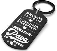 Allpeak Porte Clef Papa - Idée Cadeau pour Anniversaire, Noël, Fête des Pères et Annonce Grossesse Homme