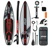 ALLPICK Paddle Gonflable, Kit de Padelsurf de Stand Up Paddle Sup 200 kg | vec Support Universel pour Caméra, Pagaie Réglable, Débutants et Confirmés