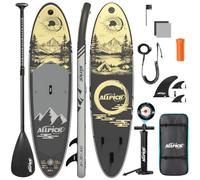 ALLPICK Paddle Gonflable, Kit de Padelsurf de Stand Up Paddle Sup 200 kg | vec Support Universel pour Caméra, Pagaie Réglable, Débutants et Confirmés