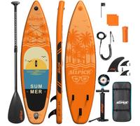 ALLPICK Paddle Gonflable, Kit de Padelsurf de Stand Up Paddle Sup 200 kg | vec Support Universel pour Caméra, Pagaie Réglable, Débutants et Confirmés
