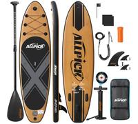 ALLPICK Paddle Gonflable, Kit de Padelsurf de Stand Up Paddle Sup 200 kg | vec Support Universel pour Caméra, Pagaie Réglable, Débutants et Confirmés