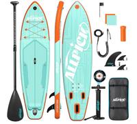 ALLPICK Paddle Gonflable, Kit de Padelsurf de Stand Up Paddle Sup 200 kg | vec Support Universel pour Caméra, Pagaie Réglable, Débutants et Confirmés