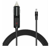 ALLPOWERS Adaptateur de chargeur de voiture DC 12 V-24 V - Chargeur allume-cigare mâle, câble voiture vers DC 5,5 mm x 2,5 mm