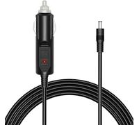 ALLPOWERS Câble d'alimentation automatique pour chargeur de voiture 12 V-24 V CC vers prise mâle allume-cigare de voiture 5,5 mm x 2,1 mm CC