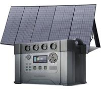 ALLPOWERS Centrale électrique portable 1500Wh Générateur solaire 2400W (pic 4000W) Prise avec panneau solaire pliable 400W pour
