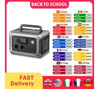 ALLPOWERS Centrale électrique portable R600, batterie LiFeP04 299 Wh avec 2 prises CA 600 W (surtension 200 W) pour camping en plein air RV maison noir