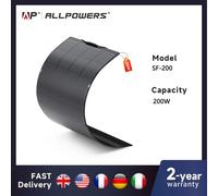 ALLPOWERS - centrale électrique pour balcon, 200W/100W, panneau solaire Flexible IP68, cellule solaire, chargeur solaire photovoltaïque 12V/32V, hors réseau pour camping-car 200W
