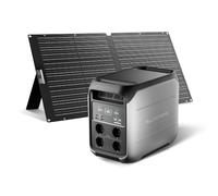 ALLPOWERS P1800 générateur solaire 1024Wh avec panneaux solaire de 100W | batterie LiFeP04, 2 x Chargement rapide sans fil 15W, fonction UPS, Entrée maximale de 1500W, camping, jardin