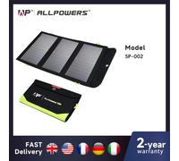ALLPOWERS panneau solaire 5V 21W batterie 10000mAh intégrée chargeur solaire Portable batterie solaire étanche pour téléphone Portable extérieur 5V 21W