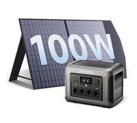 ALLPOWERS R1500 Lite Station Électrique Portable avec Panneaux Solaire Pliables de 100W, 1056Wh Batterie LiFeP04 Fonction UPS, 1600W de capacité pour l'alimentation de Camping