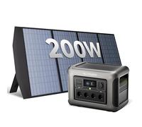 ALLPOWERS R1500 LITE Station Électrique portable avec panneaux solaire pliables de 200W, 1056Wh batterie LiFeP04 fonction UPS, 1600W de capacité pour l'alimentation de Camping