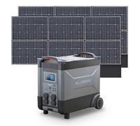 ALLPOWERS R4000 Station électrique 3456Wh/4000W 2 x Panneaux Solaire 600W | batterie LFP,sortie CA 4000W x4, charge rapide 1H, générateur solaire UPS pour voyage, camping,extérieur