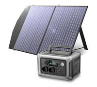 ALLPOWERS R600 générateur solaire avec panneaux solaire pliables de 100W, 299Wh batterie LiFeP04, Chargement rapide sans fil 15W, fonction UPS, Entrée maximale de 400W, camping, extérieur, jardin