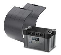 ALLPOWERS S2000Pro Station électrique portable 1451Wh avec panneau solaire | générateur solaire avec 2 x panneau solaire flexible 200W IP68 étanche, 4 prises CA 2400W, camping-car, balcon, jardin