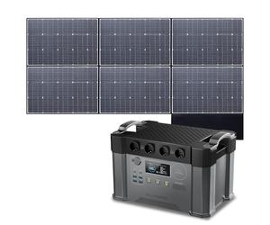 ALLPOWERS S2000Pro Station électrique portable 1451Wh avec panneaux solaire pliables de 600W, générateur solaire avec contrôleur MPPT, Chargement rapide, 4 prises CA 2400W,camping-car, balcon