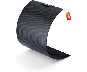 ALLPOWERS SF100 Panneau Solaire Flexible 100W avec étanchéité IP68, module solaire photovoltaïque ETFE, 24V/12V, panneau solaire mono semi-flexible hors réseau pour toit, camping-car, surface inégale