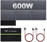 Allpowers Kit panneau solaire SP039 600W monocristallin pliable 44V