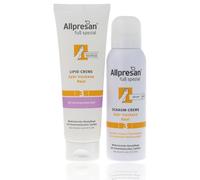 Allpresan Foot Spezial N° 3 - Kit de crème lipidique 125 ml avec parfum apaisant et crème moussante 125 ml sans parfum pour hydrater les pieds au quotidien très secs