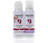 Allpresan Fuß spezial N°5 Kit de soin anti-transpiration pour pieds avec crème mousse 125 ml et spray poudre pour pieds 125 ml pour le soin quotidien des pieds qui transpirent fortement