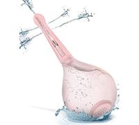 Allpro Poire de Lavement Intime Anale, Poire à Lavement avec Clapet Anti-Retour, Douches Anale et Vaginale avec Buse à 5 trous, Lavement Anale Kit en Silicone Rose